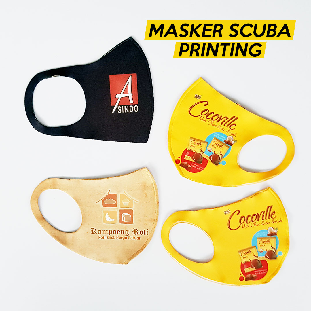 Masker Scuba Printing Custom